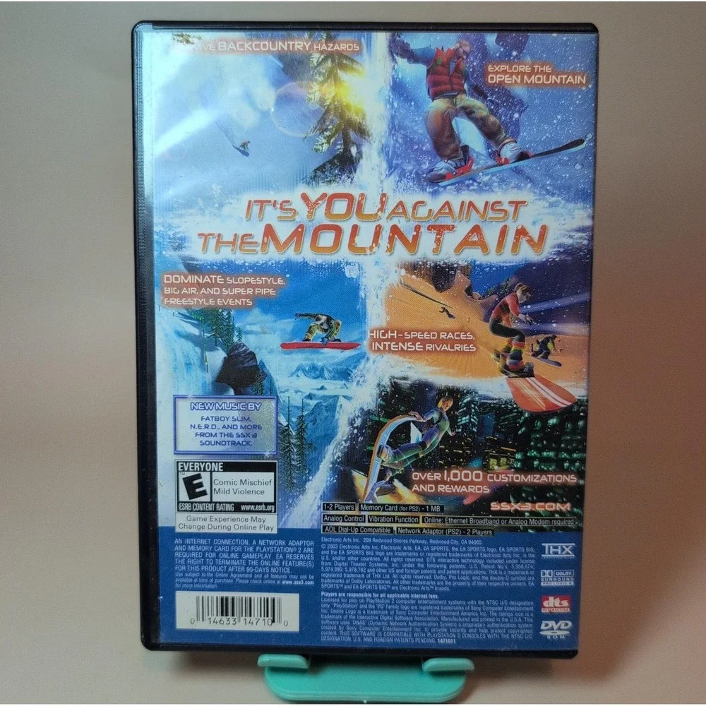 SSX 3 PlayStation 2 PS2 Black Label CIB Complete Tested Working Snowboarding